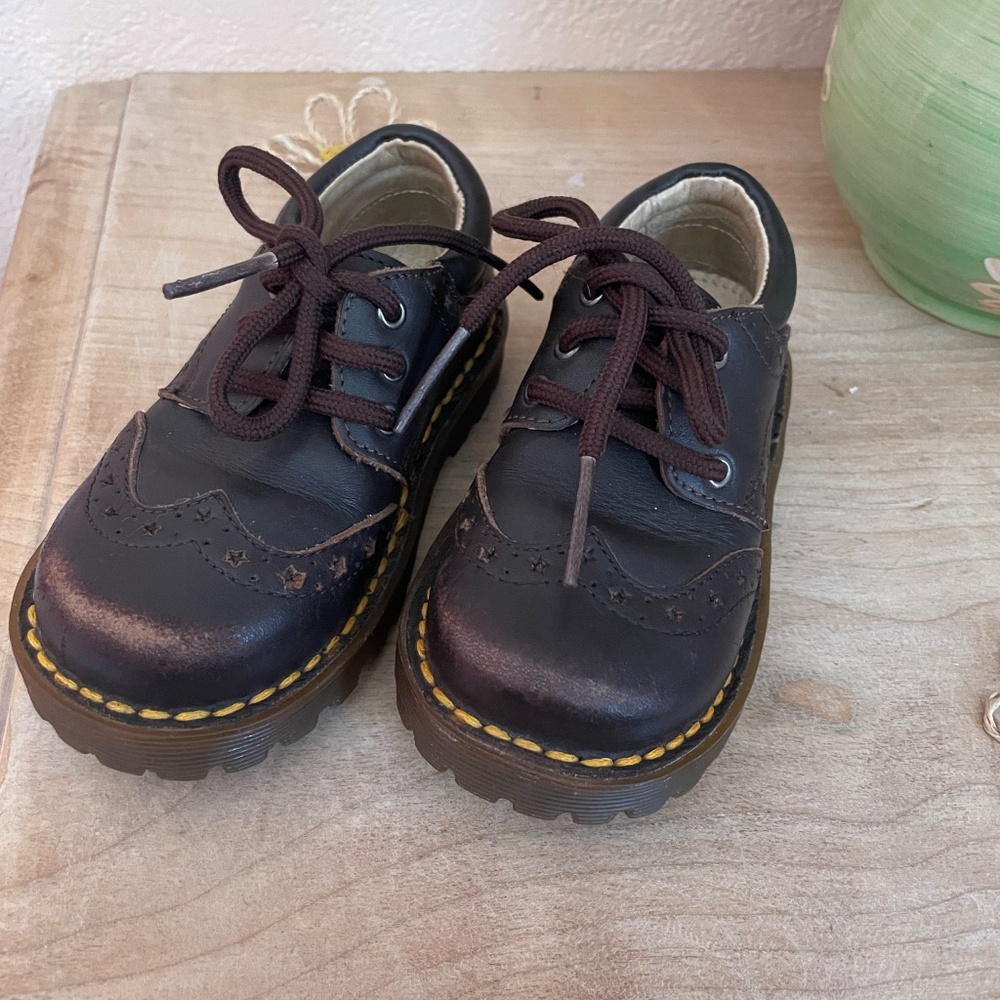 Brown Vintage Doc Martens Shoes